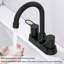 Robinet de lavabo de salle de bain à 2 poignées, robinets de salle de bain pour centre de détente pour 3 trous-118546023