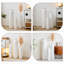 Ensemble de vases de plancher en fer blanc texturé 3 pièces, 39 pouces de hauteur, décoration de maison américaine moderne pour le salon