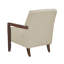 Fauteuil Lenie, cuir capitonné, bois de noyer-113497070