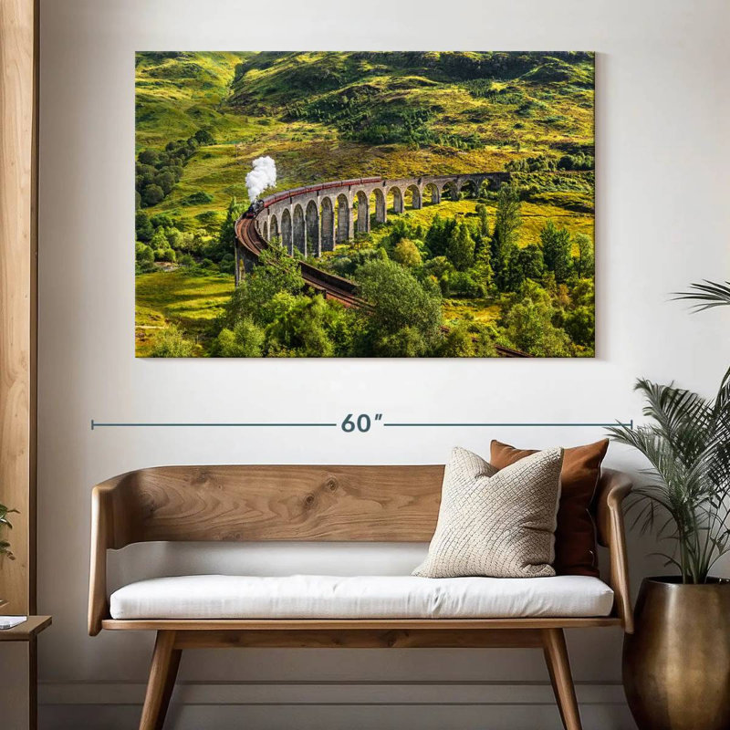Lilie Glenfinnan, chemin de fer du viaduc, H 34 po x l 51 po