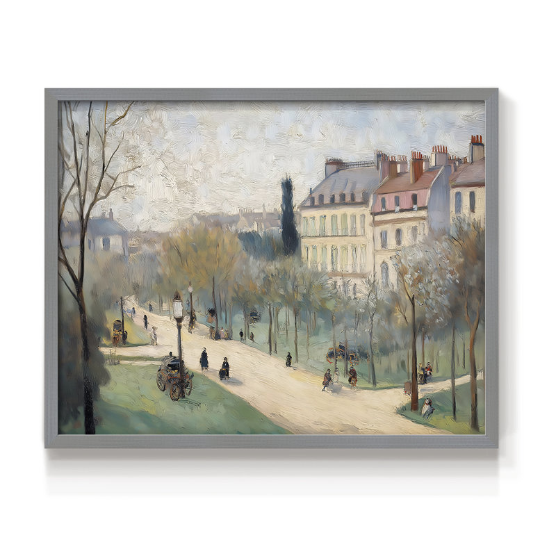 Paysage, série XXV, reproduction encadrée, H 8 po x l 10 po, Gris