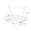  Lit double en bois avec porte-869445991