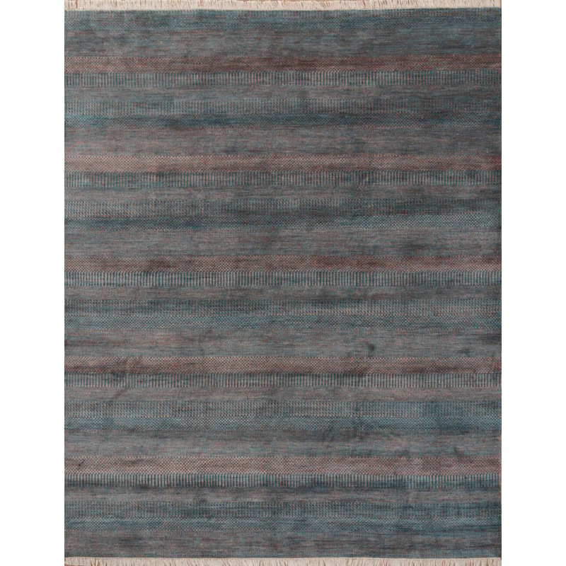 Contemporary One-of-a-Kind Rectangle 7'11" X 10' Hand Knotted Area Rug