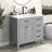 36" Bathroom Vanity With Sink Combo, Bathroom Cabinet With Drawers, Solid Frame And MDF Board-64637799