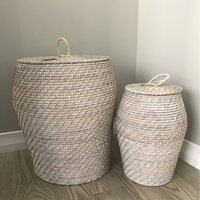 Birch Lane™ 2 Piece Wicker Basket Set & Reviews