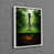 White Floater Framed