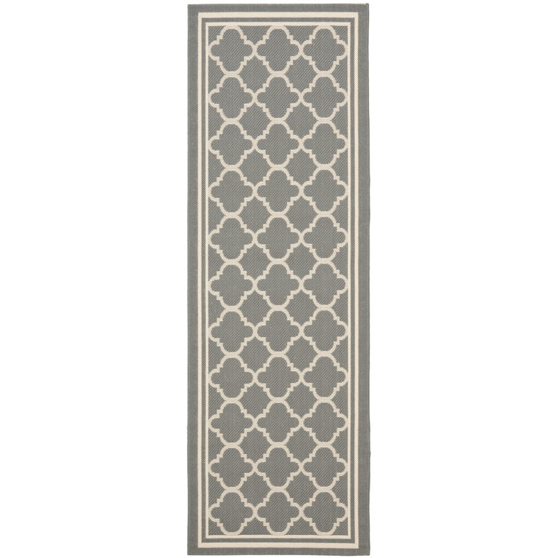 Tapis d'intérieur / extérieur à motif géométrique Herefordshire Performance, Tapis de couloir 2 pi 3 po x 12 pi