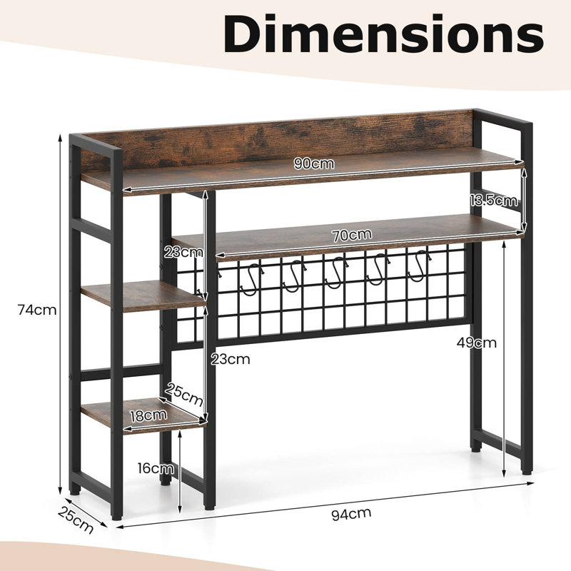Desk Organiser, Brown