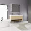 Meuble-lavabo double 59,1525 po avec plateau en résine Siyu
