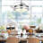 36" Taig 4-Blade LED Crystal Ceiling Fan with Remote Control and Light Kit Included-933564894