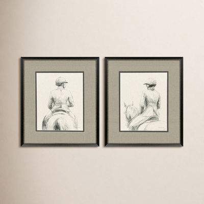 English Rider 2-Piece Print Set by Nai