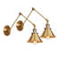 Applique murale à bras articulé en métal, applique en laiton coulé, lampe murale câblée pour salle de bain, salon, cuisine (ensemble de 2)-122441804
