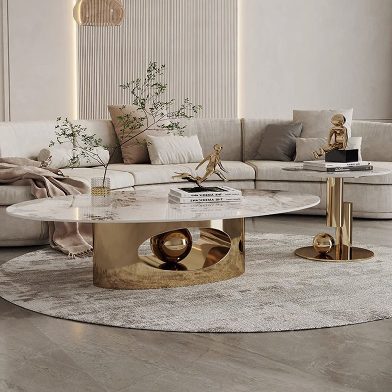 Daye, 15.3" H x 51" L x 27.5" W, Gold