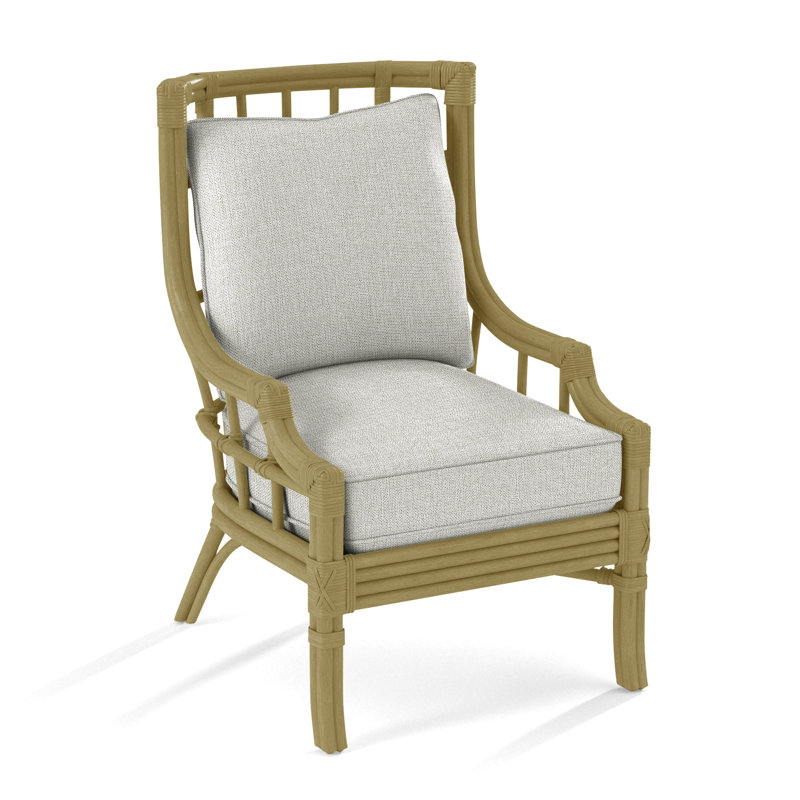Seville Armchair, Basic Beige, 0317-85, Brass