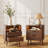 19.7" Nightstand With 2 Drawers & Open Shelf, Bedside Table With LED Lights & Outlets, End Table For Bedroom Or Living Room-136691654-140160563