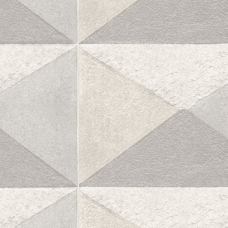Rouleau de papier peint L 33 pi x l 21 po Aytan, Gris / Crème