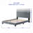 Linen Upholstered Platform Bed-1180935054-1180935055