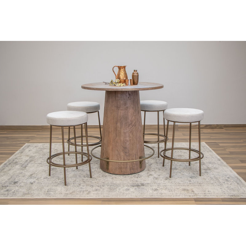 Sahara Round Solid Wood Dining Table