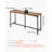 Bar Table, 1PCS 53″ Kitchen Bar Table, Tall Dining Tables with Rounded Edge, Rectangular High Top Kitchen Tables for Balcony, Living Room, Light Brown, Black, Extended Horizontal Design