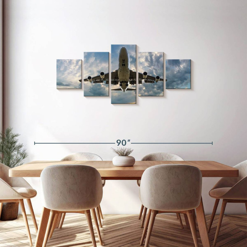 Décollage de l'aviation, H 30 po x l 68 po