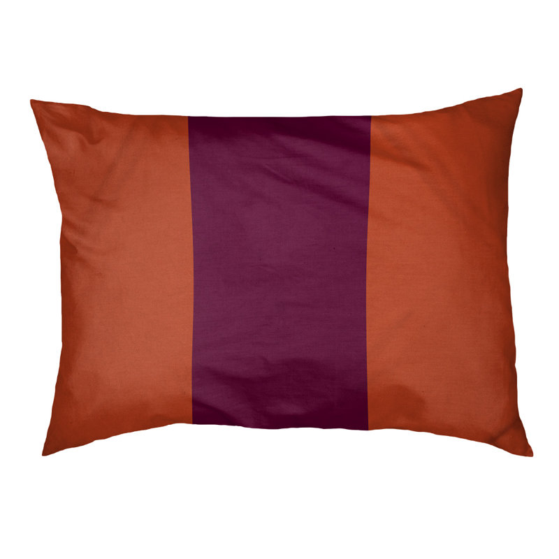 Coussin Miami, Très grand (l 50 po x P 40 po x H 7 po), Orange / marron / orange