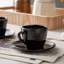 Glass Espresso Cup and Saucer