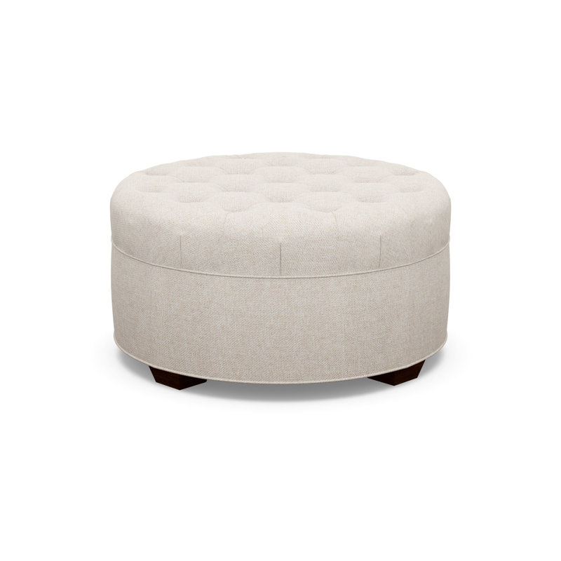 Round Ottoman, 8786-70, Walnut