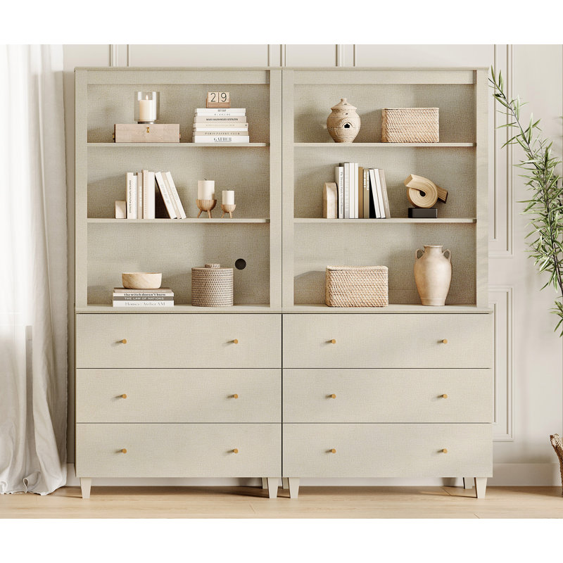 Bibliothèque Lysiane, Beige, 2