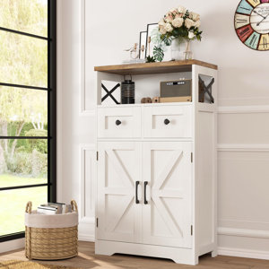 Storage Cabinet With Doors And Drawers (similar to stock photo)