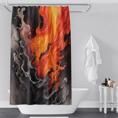 Rideau de douche abstrait