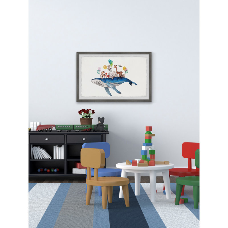 «Kayla Whale Ride», reproduction encadrée, H 16 po x l 24 po x 1,5 po