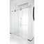  Cosmo 64 - Porte de douche coulissante sans cadre 68 x 77 po en verre trempé transparent 3/8 po-136370392