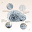 Drap-housse complet biologique seulement à pochettes profondes - draps 100% coton biologique avec tissage en satin de coton 500 fils respirant et certifié Fairtrade - Draps-housse seulement (poudre, double)-117985794-117985802