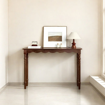 Retro Minimalist Art Solid Wood Console Table