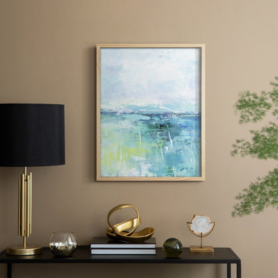 Série ABSTRACT DCCDXIV, reproduction encadrée - bois massif