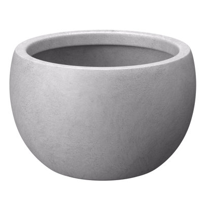 Concrete Round Planter / Pot With Drainage Holes