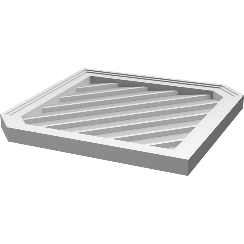 Ventilé vertical à pignon vertical en uréthane non piqué 12/12, H 1,5 po x l 26 po x L 30 po