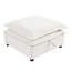 Style en U avec coussins à double couche et lit rembourré pratique pour un rangement optimal