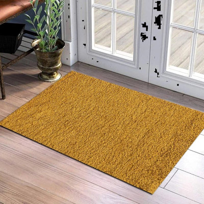 Solid Colour Shag Area Rug