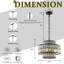 Luminaire suspendu cylindrique moderne à 4 lumières de 16 po en forme de lustre moderne en cristal de 16 po pour petits espaces dans la salle à manger-1294470537