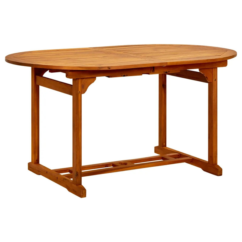 Oval Metal Outdoor Dining Table , 600cm cm W cm D, 75cm H  x (150-200)cm L x 100cm W