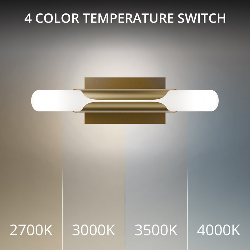 Wrappe LED 4-CCT Wall Sconce, Aged Brass