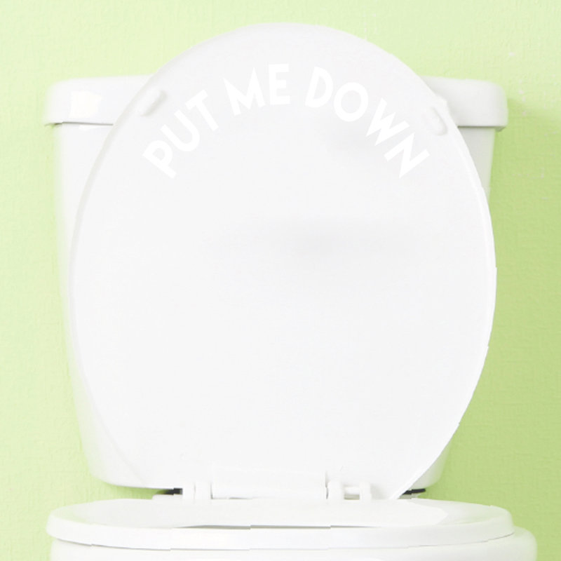 Adhésif décoratif «Put Me Down», Blanc