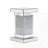 Silver Square Mirrored End Table