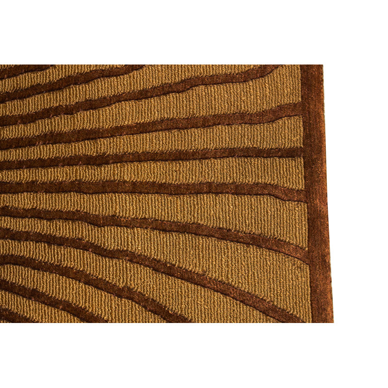 Tapis brun de haute qualité noué à la main