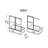 60" W x 66" H Double Sliding Tub Door with 10 MM Clear Tempered Glass -81365318
