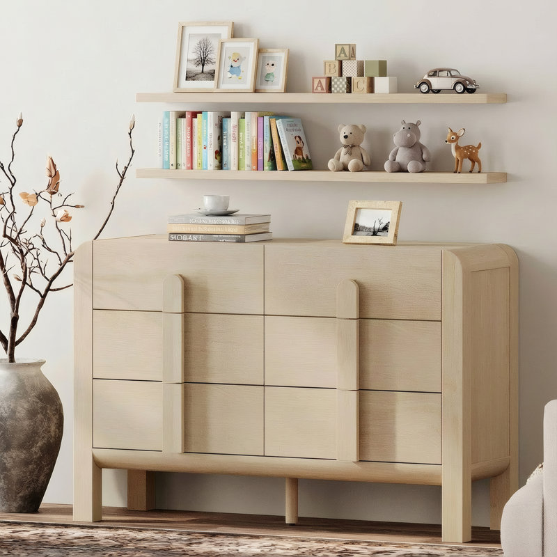 Meuble télé 47 tiroirs l 47,2 po, Beige