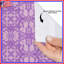 Rideaux de douche mauve à motif complexe extra long-611091351