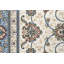 Tapis ivoire/bleu ciel floral Attell-29913206