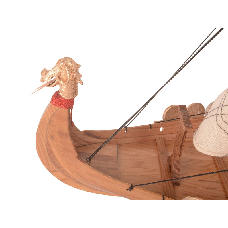 Captivant Drakkar Viking Combo: un bateau miniature et un chapeau légendaire